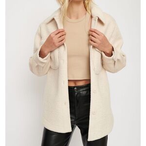 Dynamite Cream Teddy Jacket